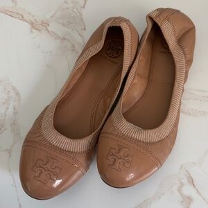 Tory Burch Nude Gabby Ballet Flats - Size 9